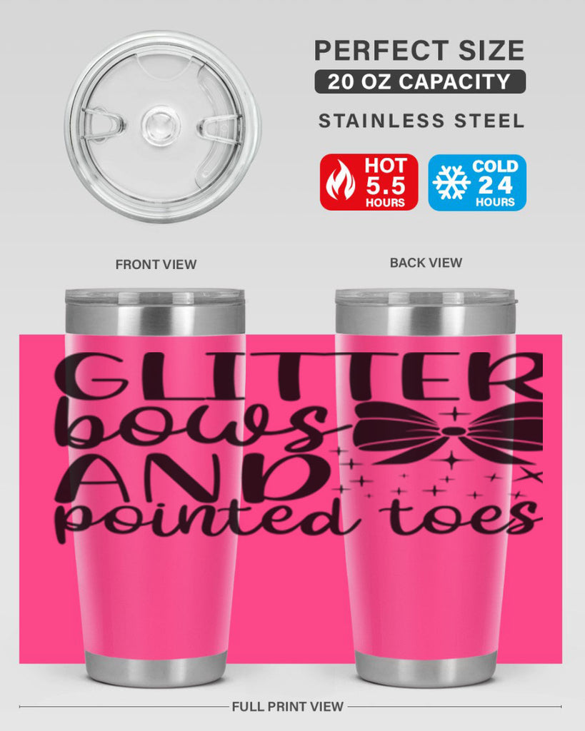 glitter bows and pointed toes44#- ballet- Tumbler