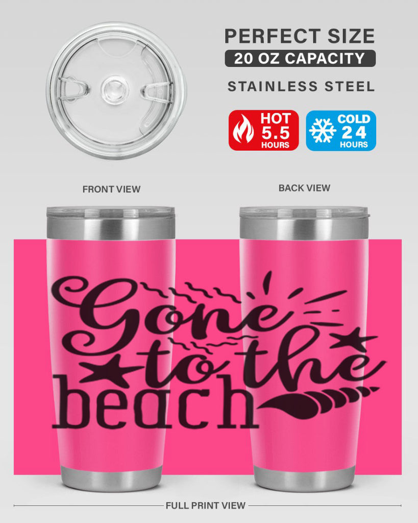 gone to the beach Style 100#- summer- Tumbler