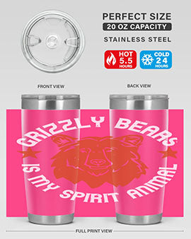 grizzly bears is my spirit animal 13#- Bears- Tumbler