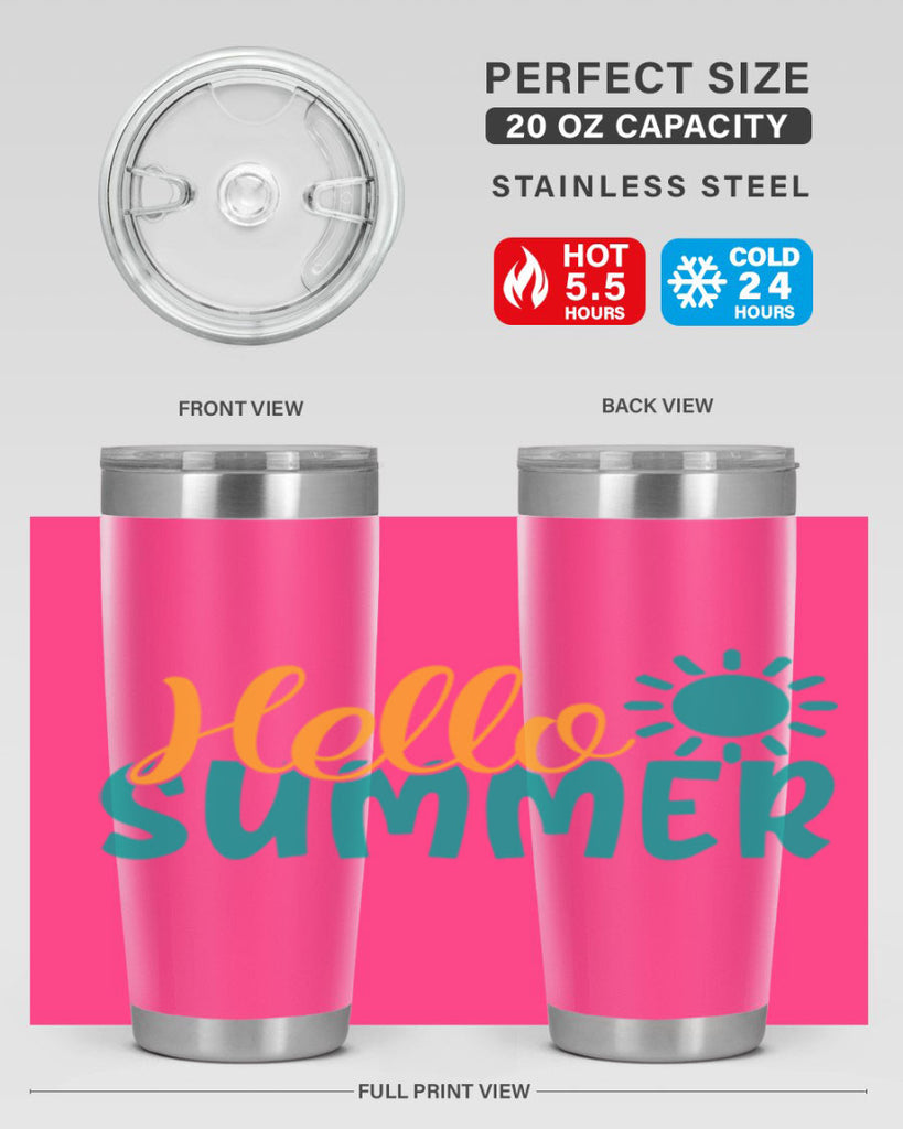 hello summer Style 98#- summer- Tumbler