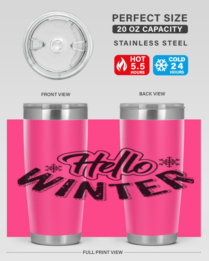 hello winter 169#- winter- Tumbler