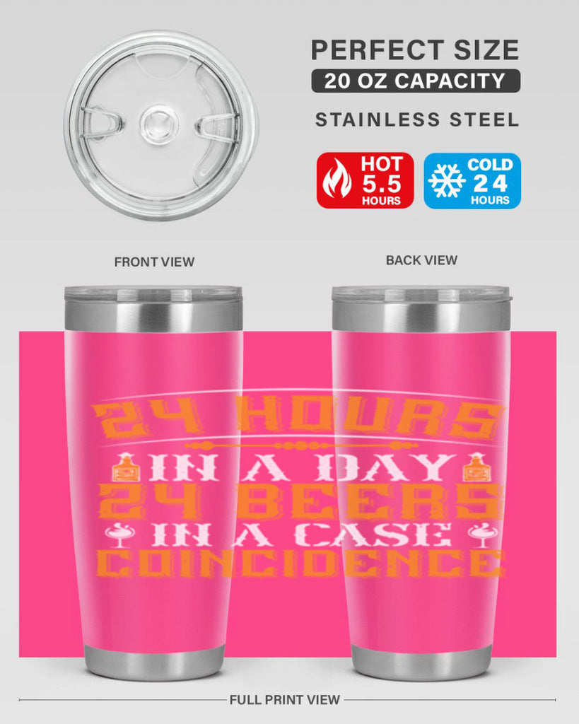 hours in a day beers in a case coincidence 56#- drinking- Tumbler