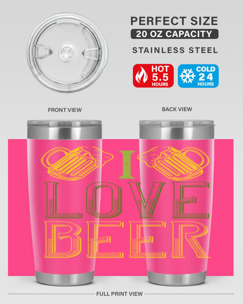 i love beer Style 134#- St Patricks Day- Tumbler