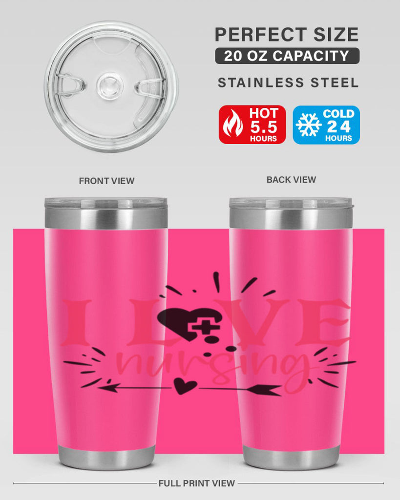 i love nursing Style 380#- nurse- tumbler