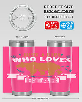 just a girl who loves bear 19#- Bears- Tumbler