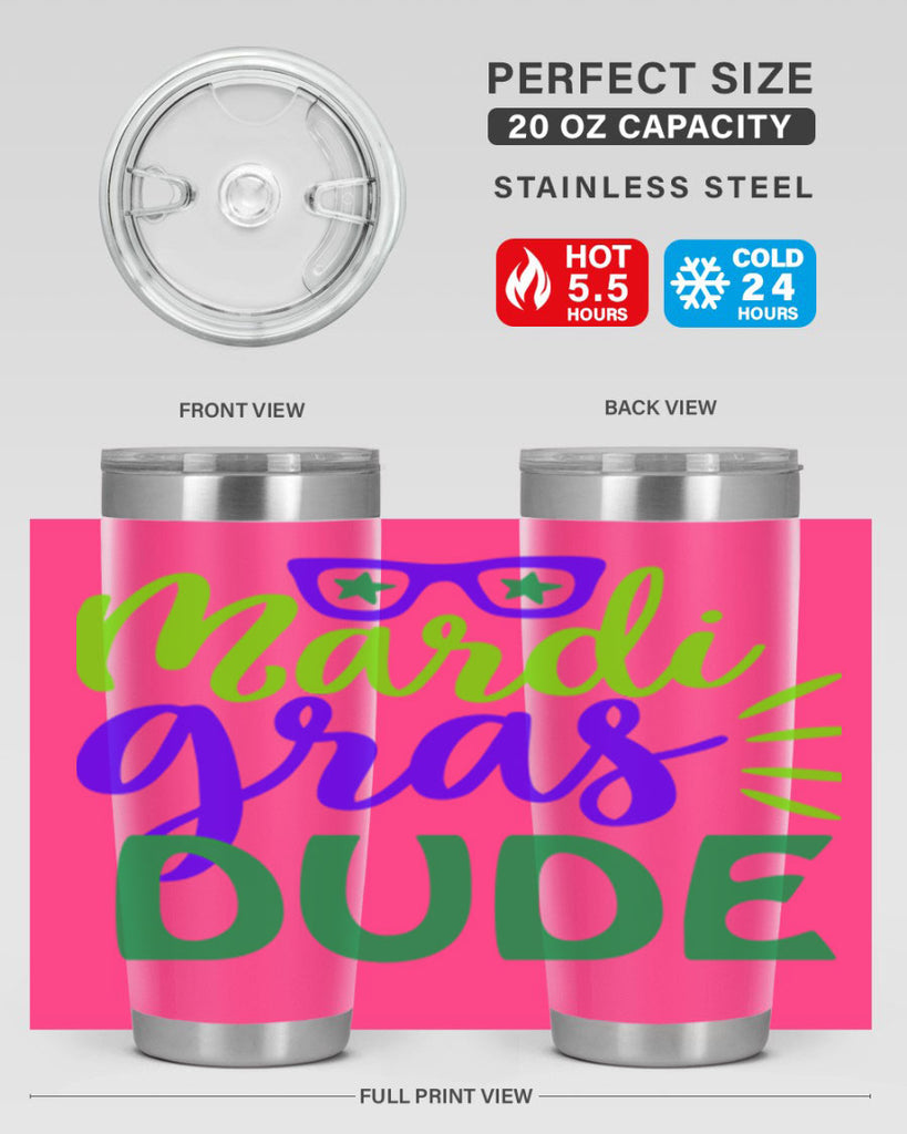 mardi gras dude 10#- mardi gras- Tumbler
