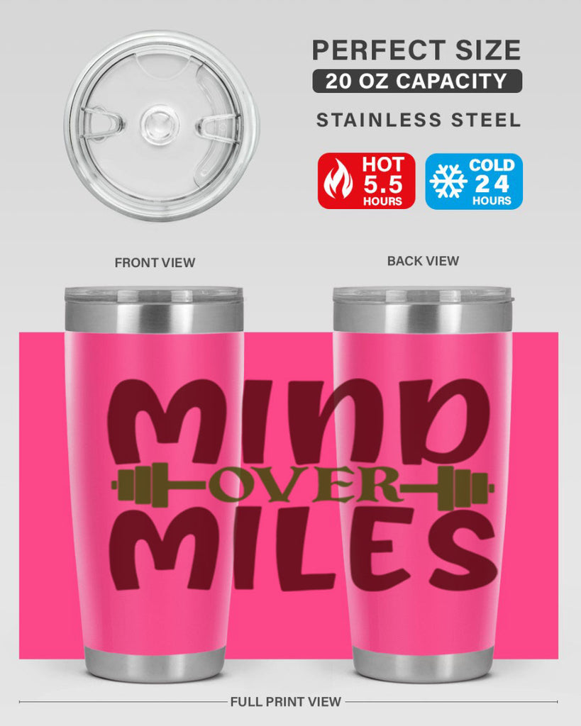 mind over miles 29#- gym- Tumbler