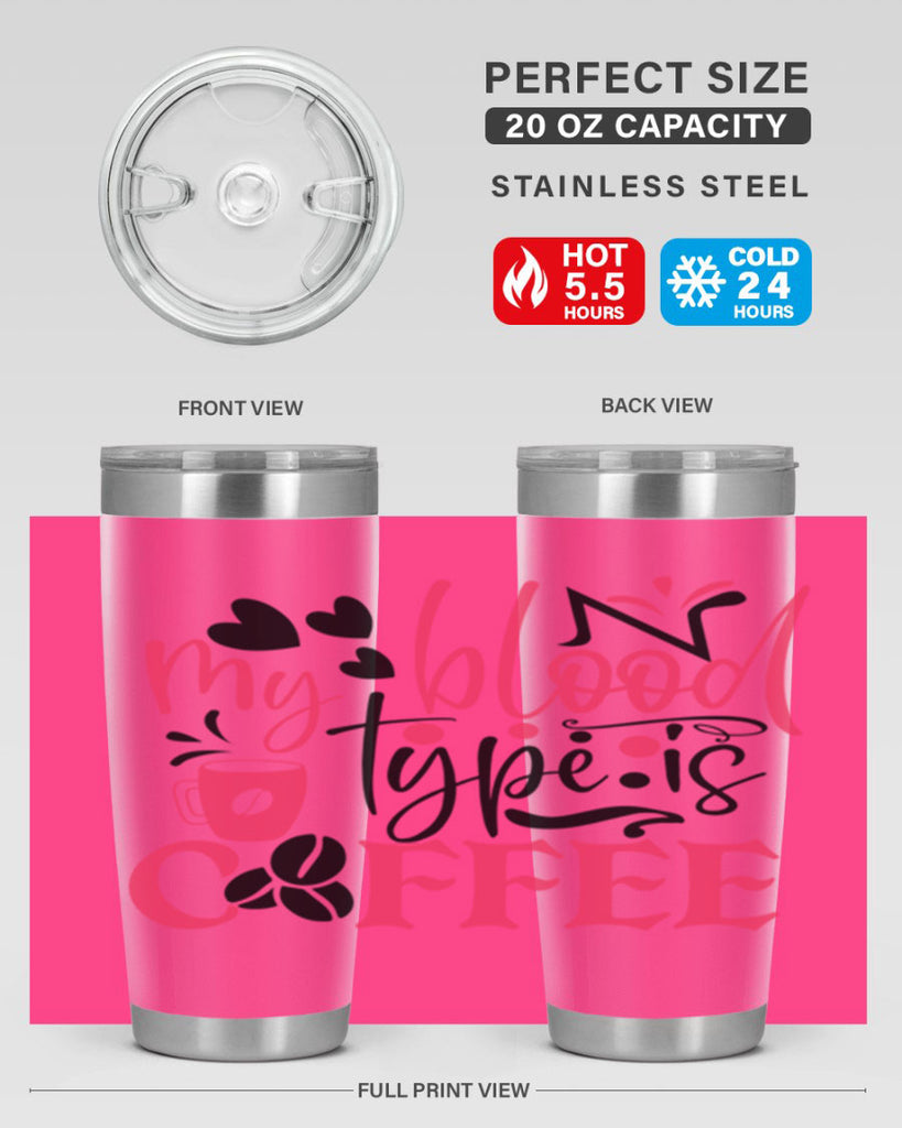 my blood type is coffee Style Style 129#- nurse- tumbler