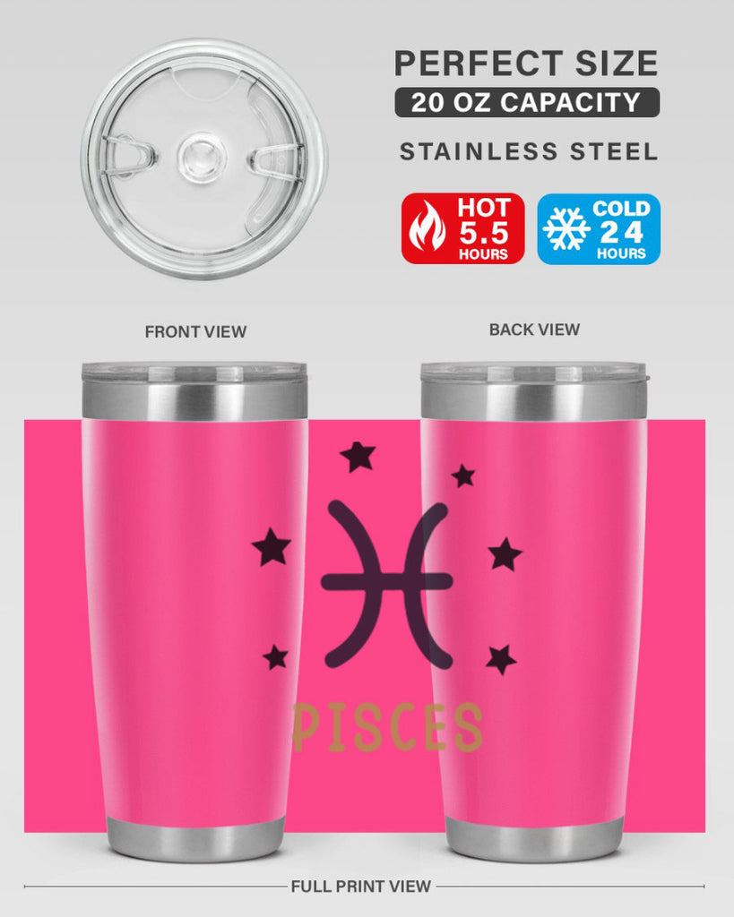pisces 355#- zodiac- Tumbler