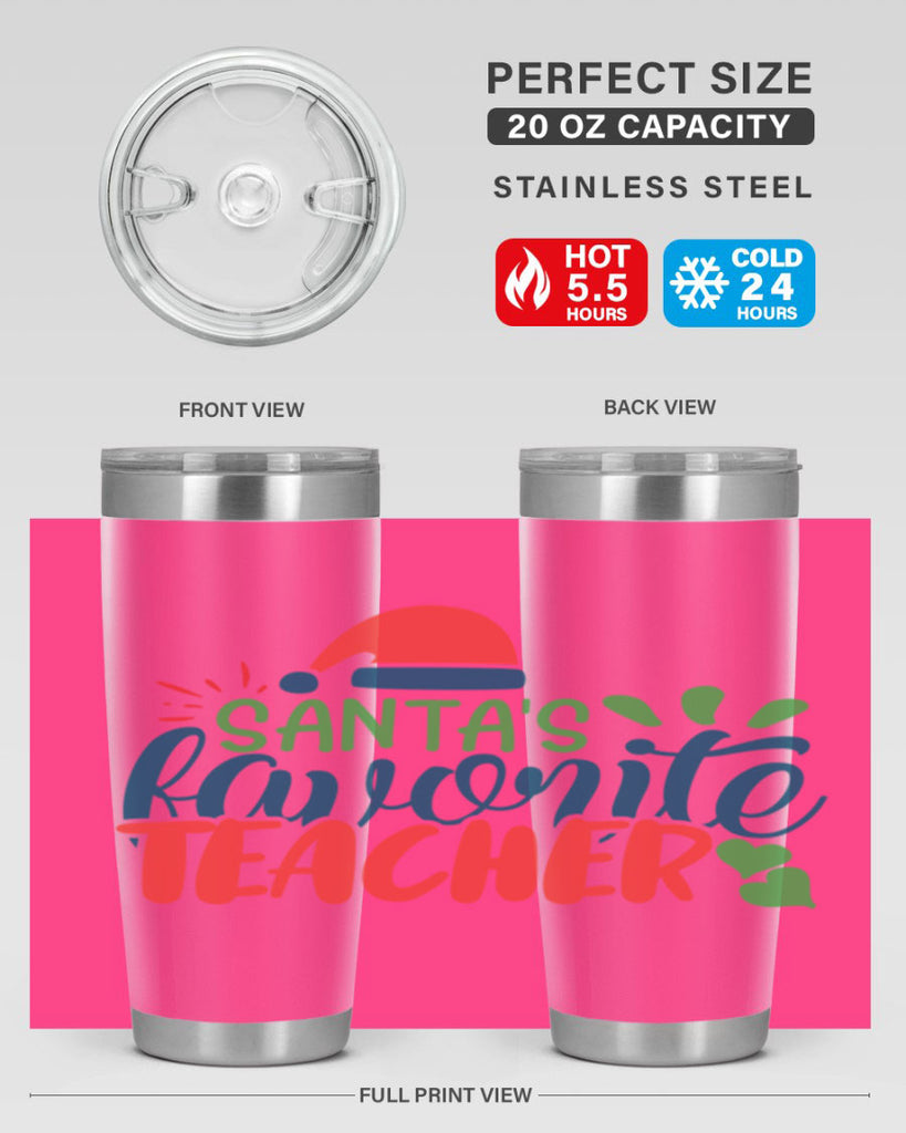 santas favorite teacher Style 151#- teacher- tumbler