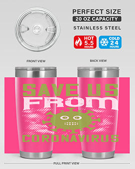 save us from coronavirus Style 25#- corona virus- Tumbler