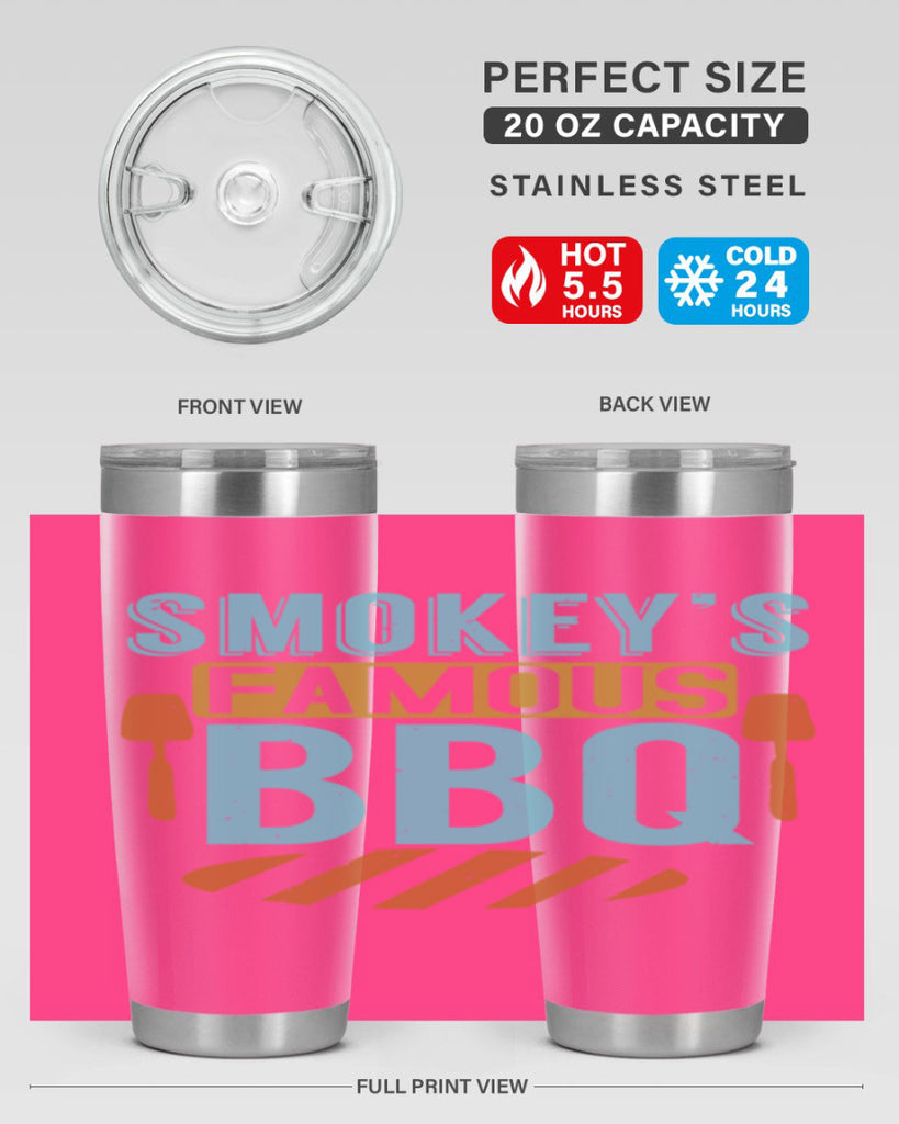 smokeys famous bbq 11#- bbq- Tumbler