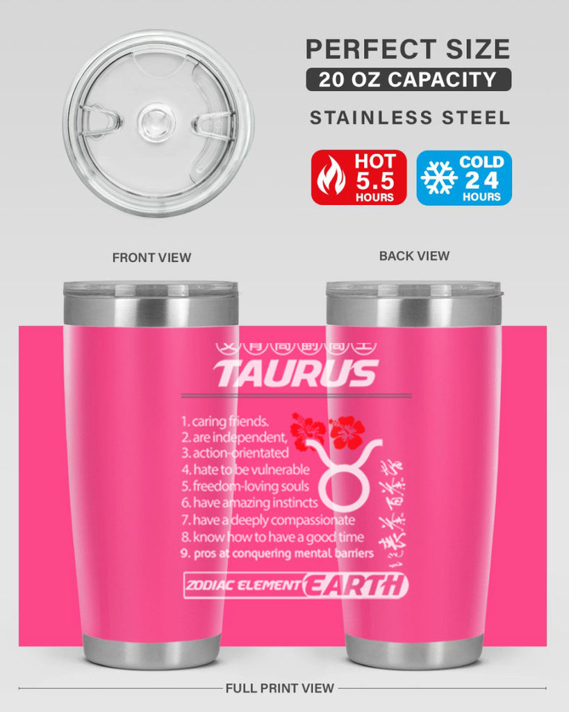 taurus 518#- zodiac- Tumbler