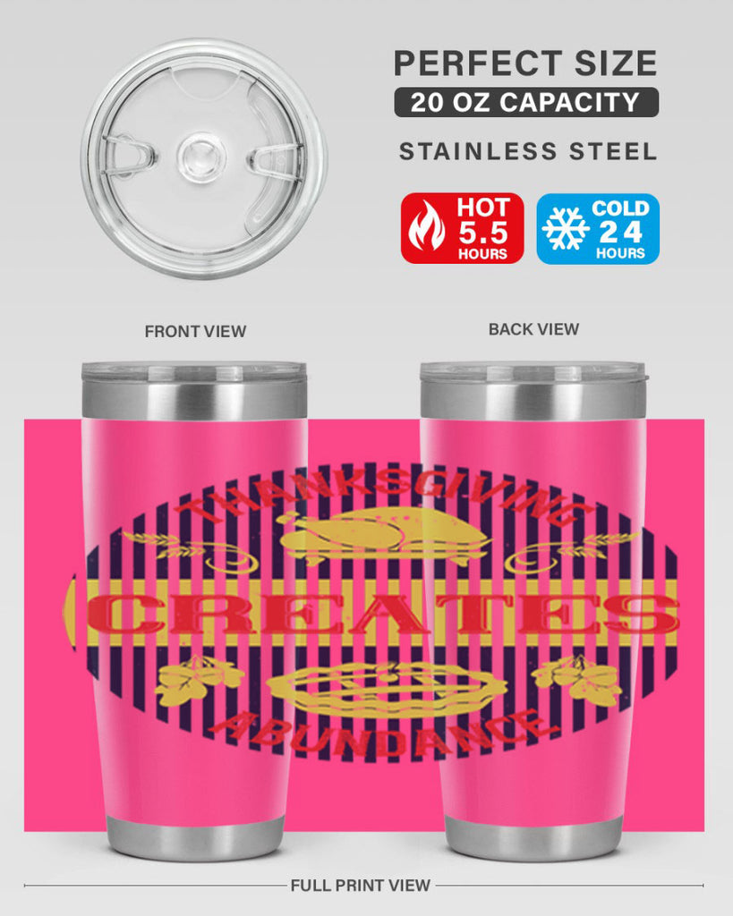 thanksgiving creates abundance 14#- thanksgiving- Tumbler