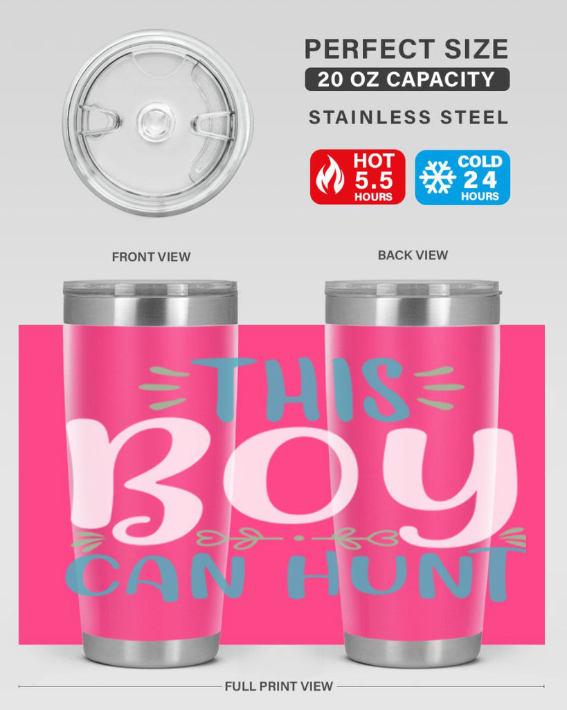 this boy can huntt 1#- easter- Tumbler