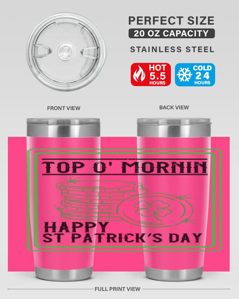 top o mornin happy st patrick’s day Style 8#- St Patricks Day- Tumbler