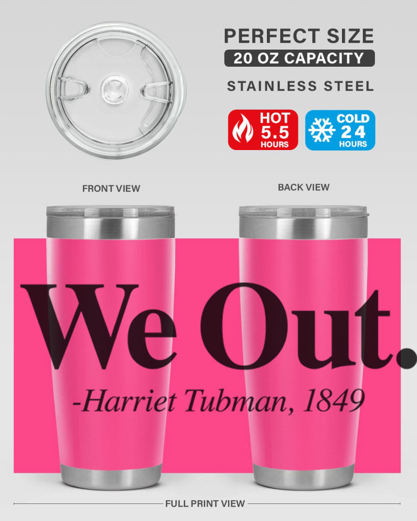 we out harriet tubman 12#- black words phrases- Cotton Tank