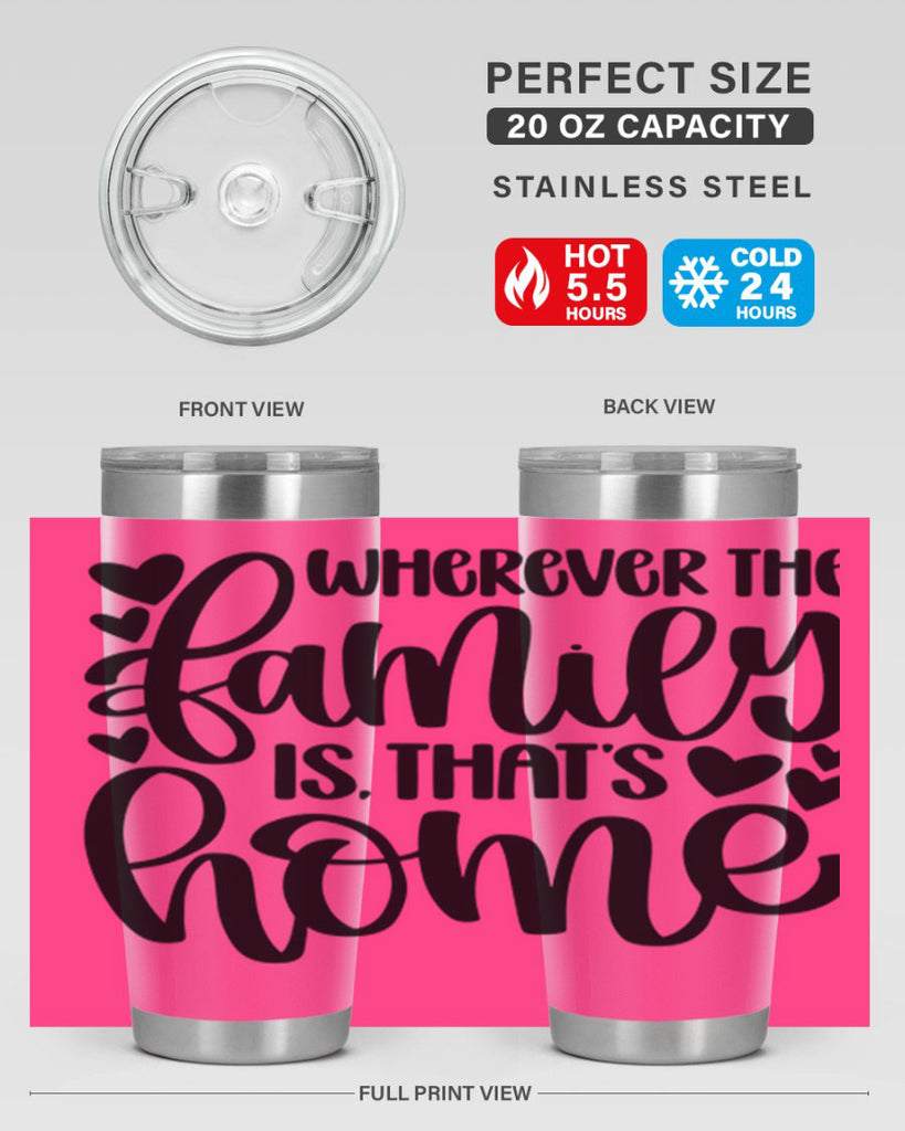 wherever the family is thats home 1#- home- Tumbler