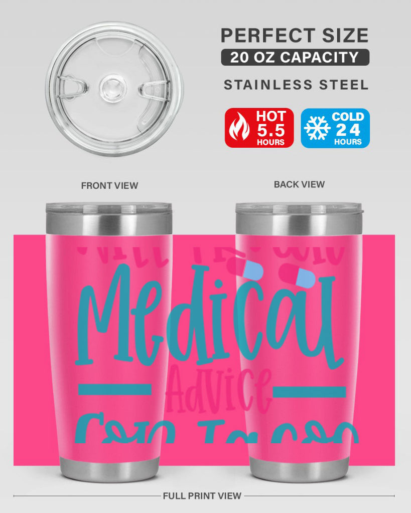 will trade medicau advice for tacos Style Style 8#- nurse- tumbler