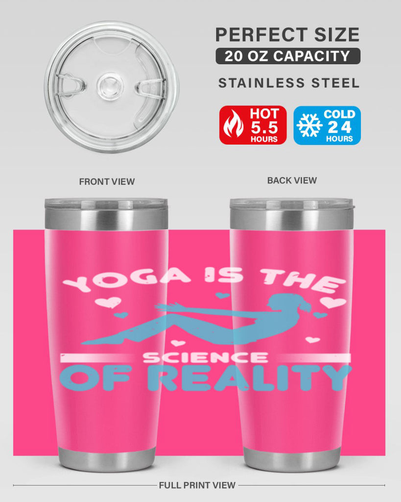 yoga is the science of reality 16#- yoga- Tumbler