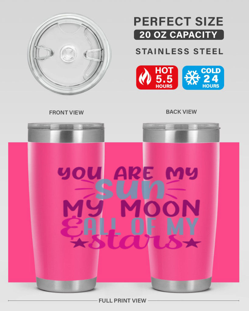 you are my sun my moon all of my stars 5#- family- Tumbler