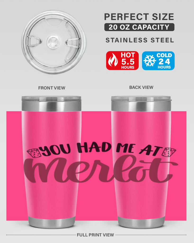 you had me at merlot 14#- wine- Tumbler