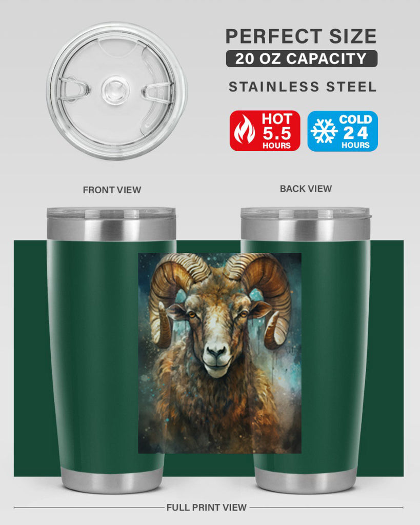 Aries 54#- zodiac- Tumbler