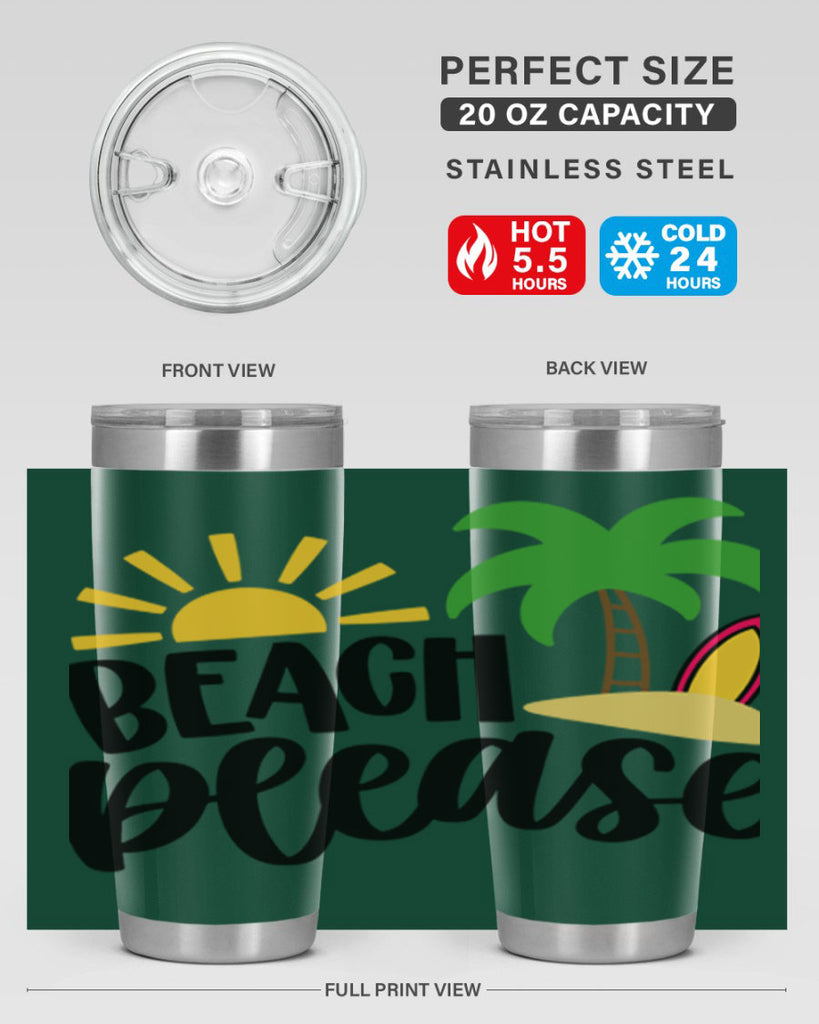 Beach Please Style 51#- summer- Tumbler