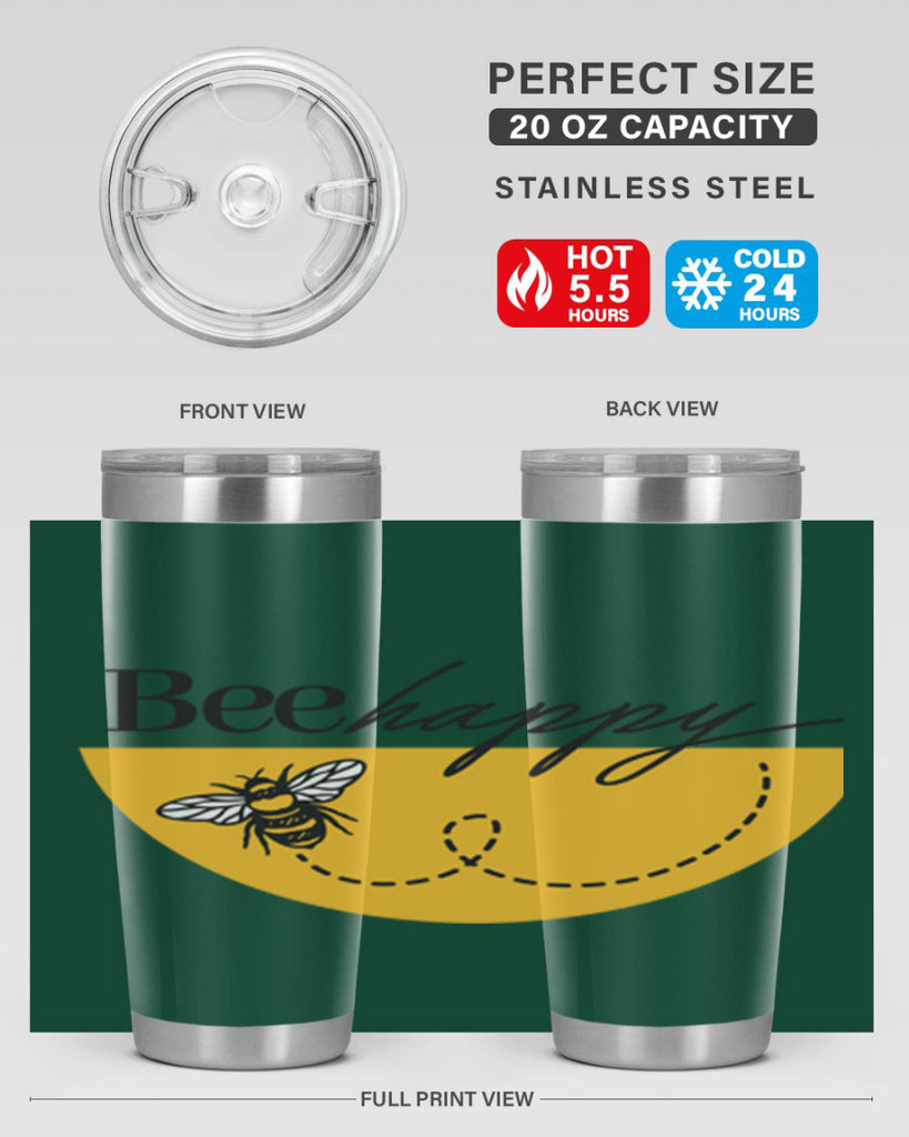 Bee Happy30#- spring- Tumbler