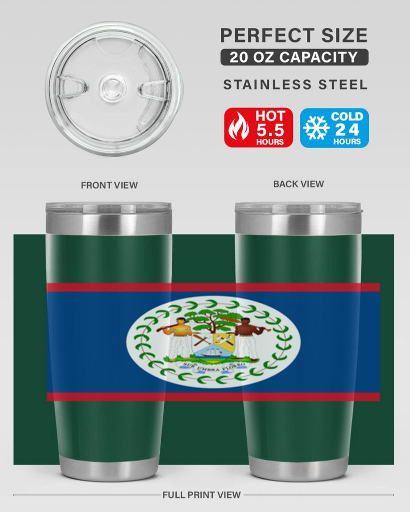 Belize 180#- world flags- Tumbler