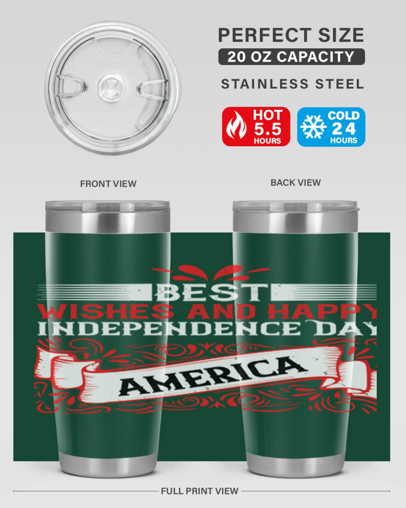 Best wishes and happy Independence Day america Style 86#- Fourt Of July- Tumbler