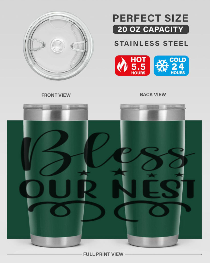 Bless Our Nest 50#- spring- Tumbler