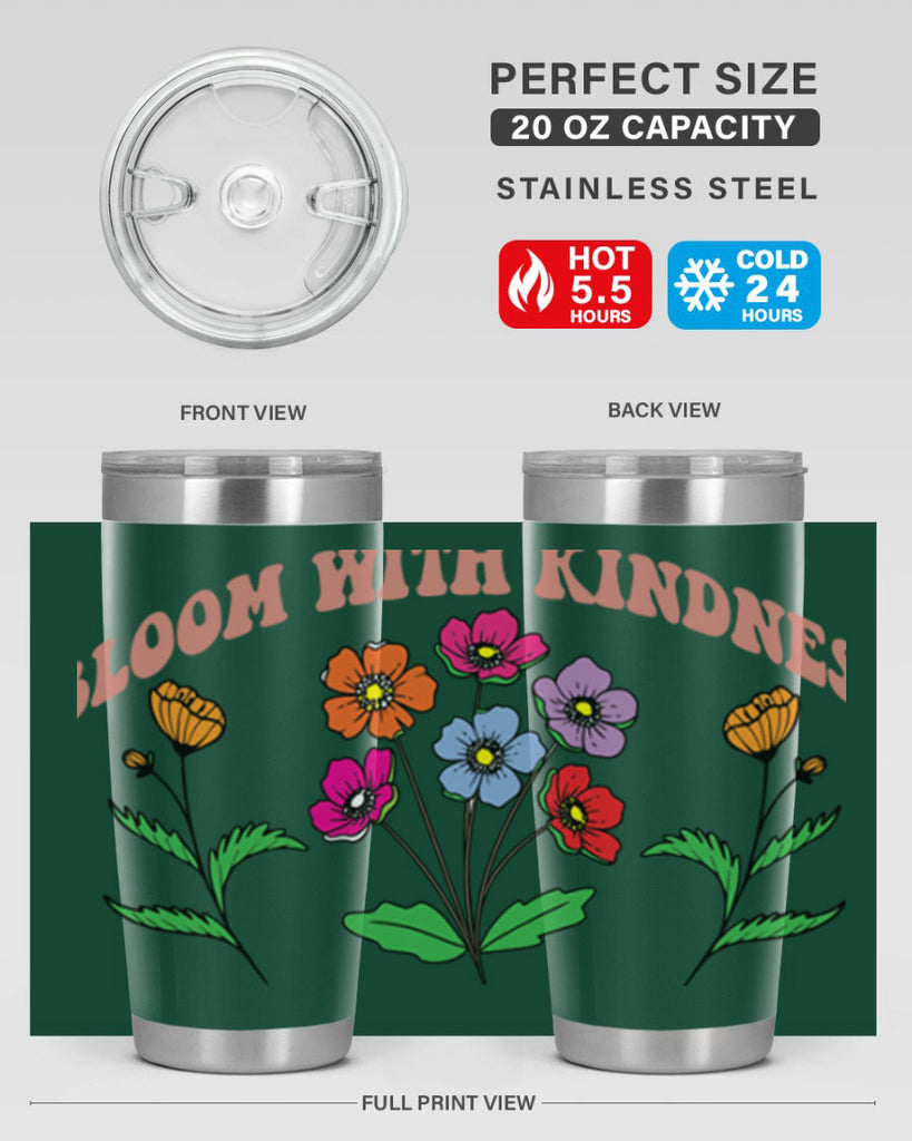 Bloom with Kindness  92#- spring- Tumbler