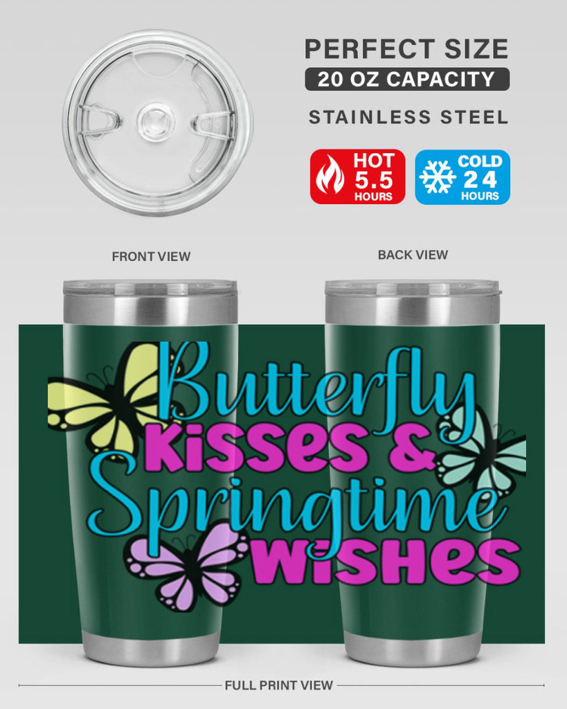 Butterfly kisses & springtime wishes95#- spring- Tumbler