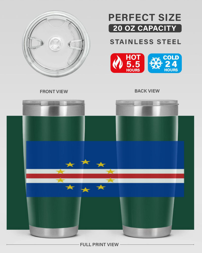 Cabo Verde 169#- world flags- Tumbler