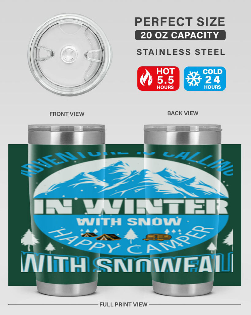 Camping Winter 39#- winter- Tumbler