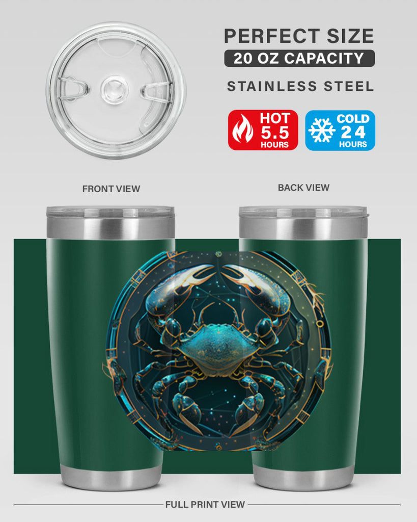 Cancer 147#- zodiac- Tumbler