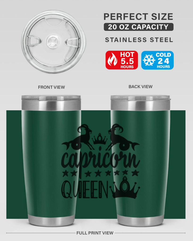 Capricorn queen 195#- zodiac- Tumbler