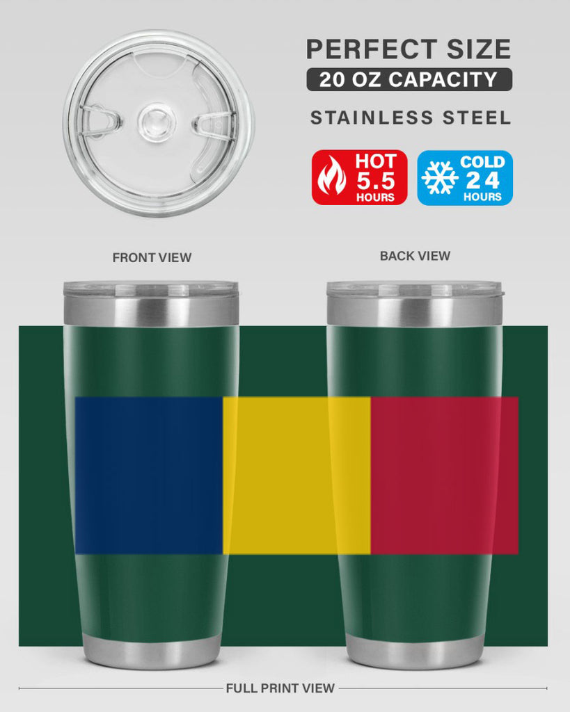 Chad 164#- world flags- Tumbler