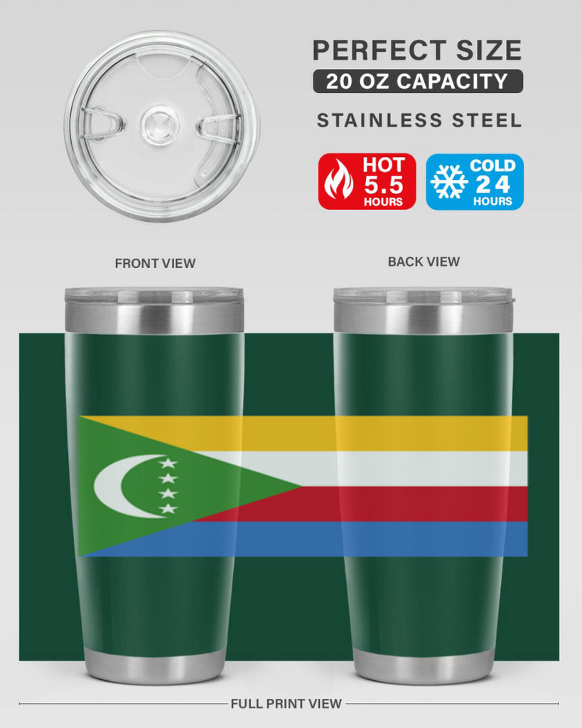 Comoros 160#- world flags- Tumbler