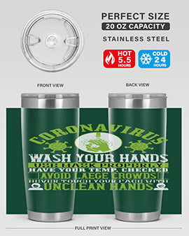 Coronavirus Wash Your Hands Use Style 1#- corona virus- Tumbler