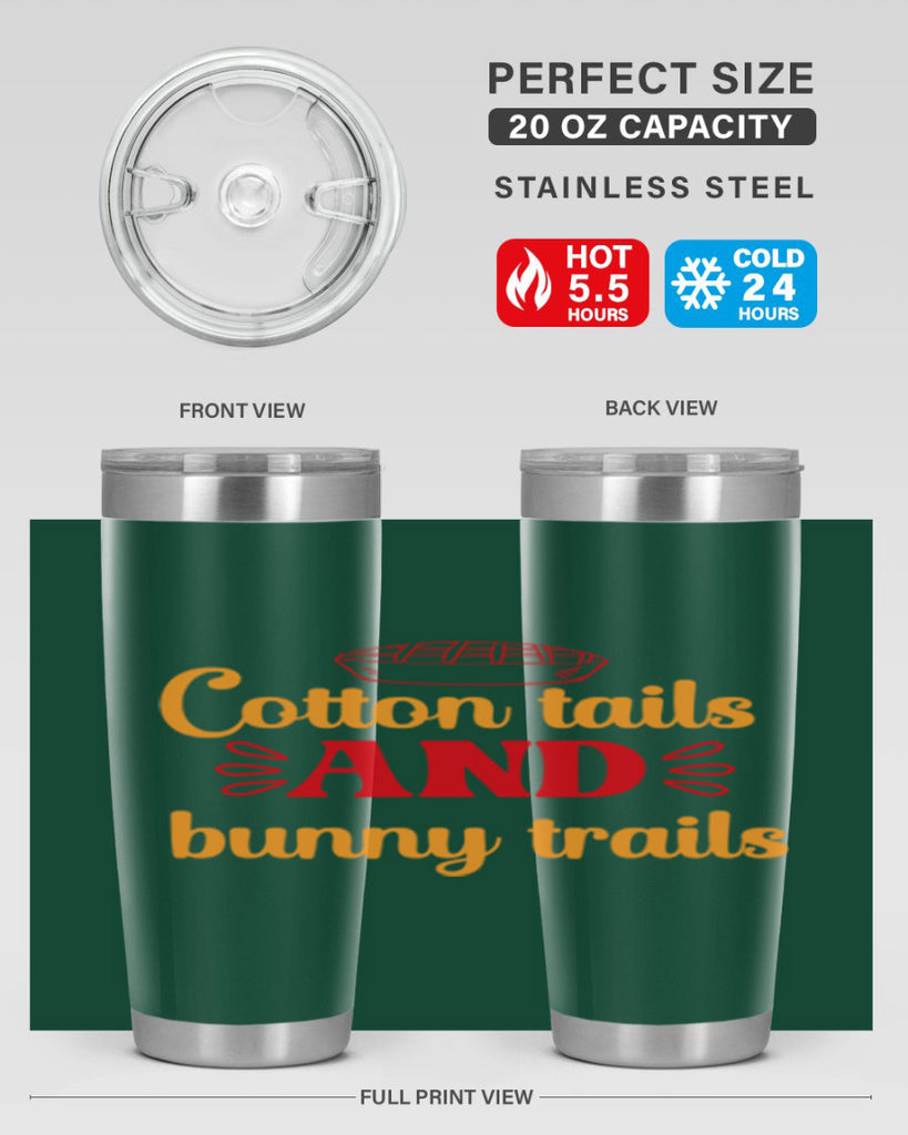 Cotton tails and bunny trails 112#- spring- Tumbler