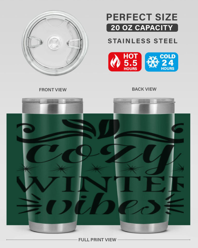 Cozy Winter Vibes 78#- winter- Tumbler