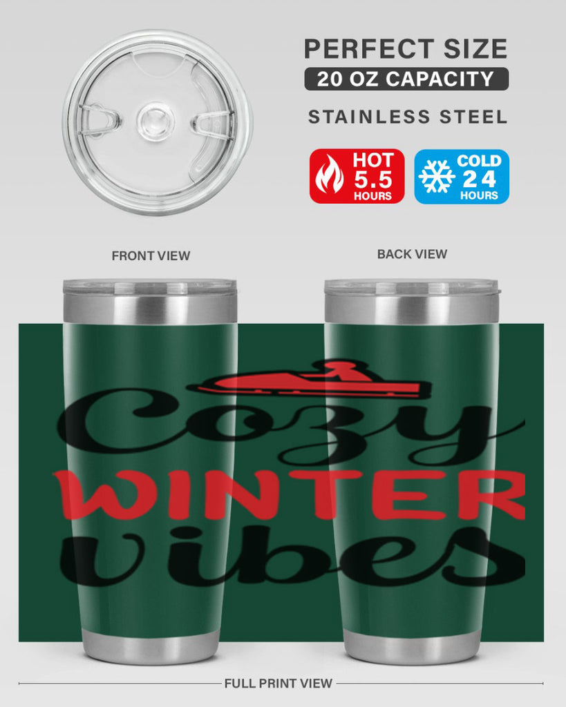 Cozy winter vibes 68#- winter- Tumbler