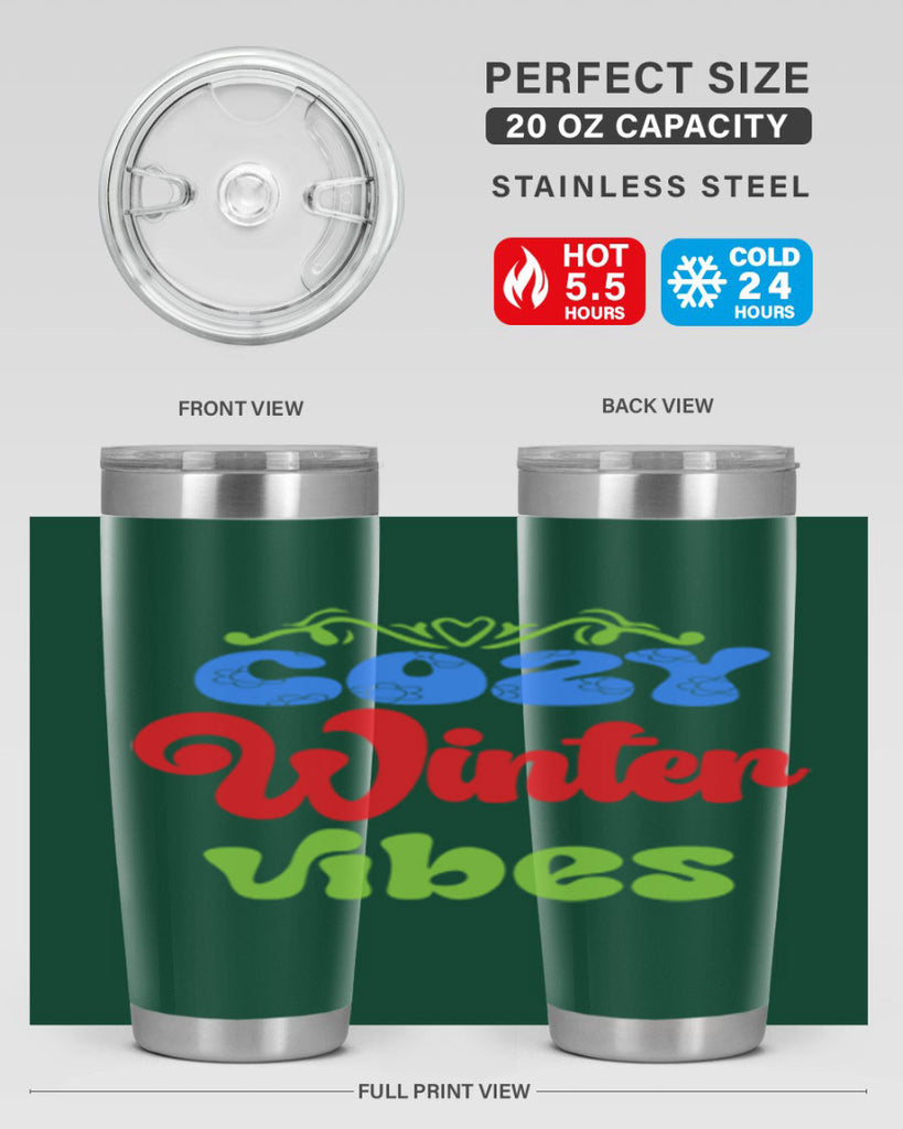 Cozy winter vibes 75#- winter- Tumbler