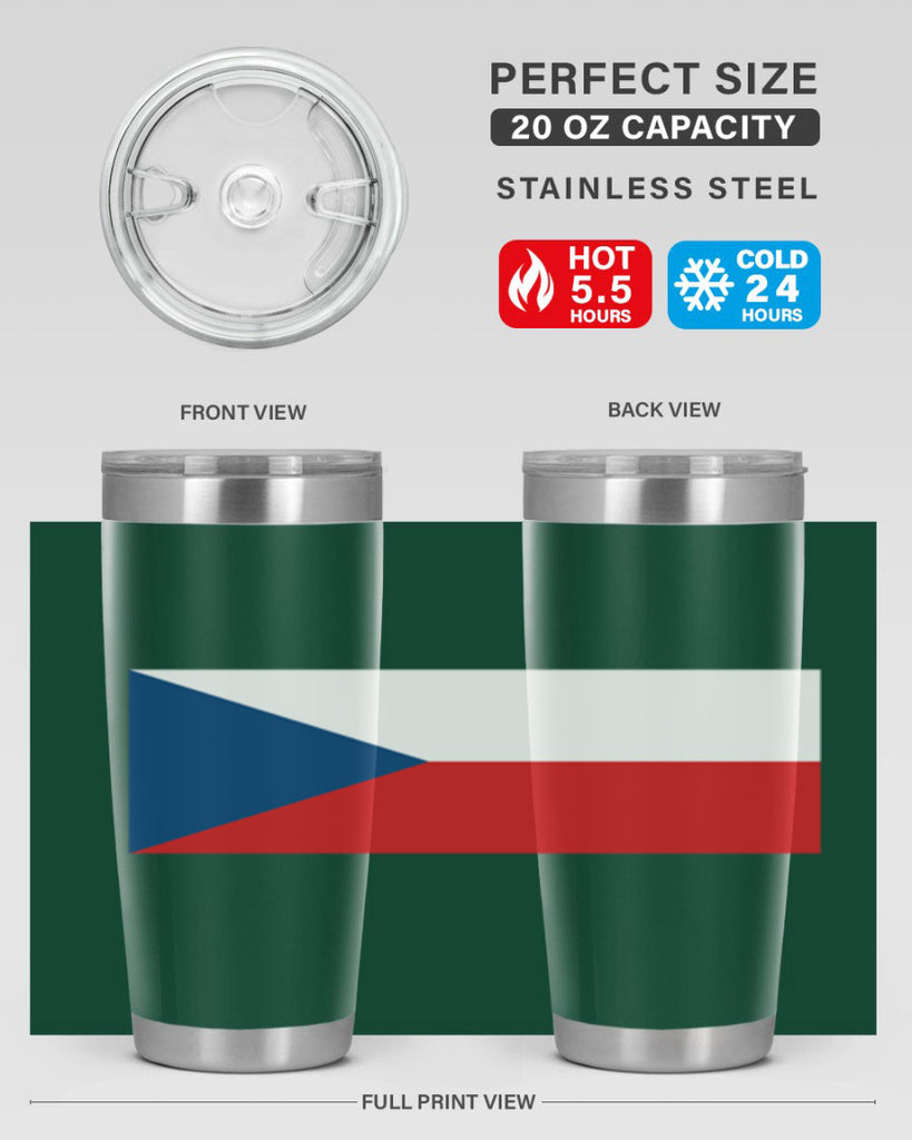 Czechia 152#- world flags- Tumbler