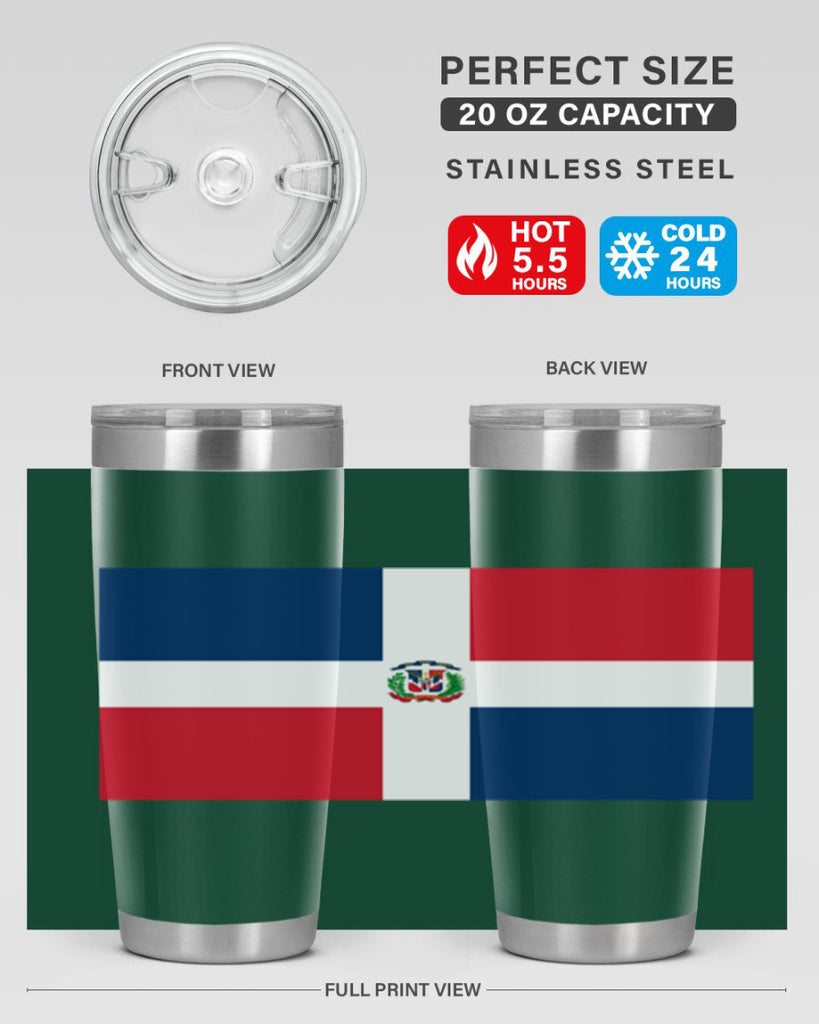Dominican Republic 148#- world flags- Tumbler
