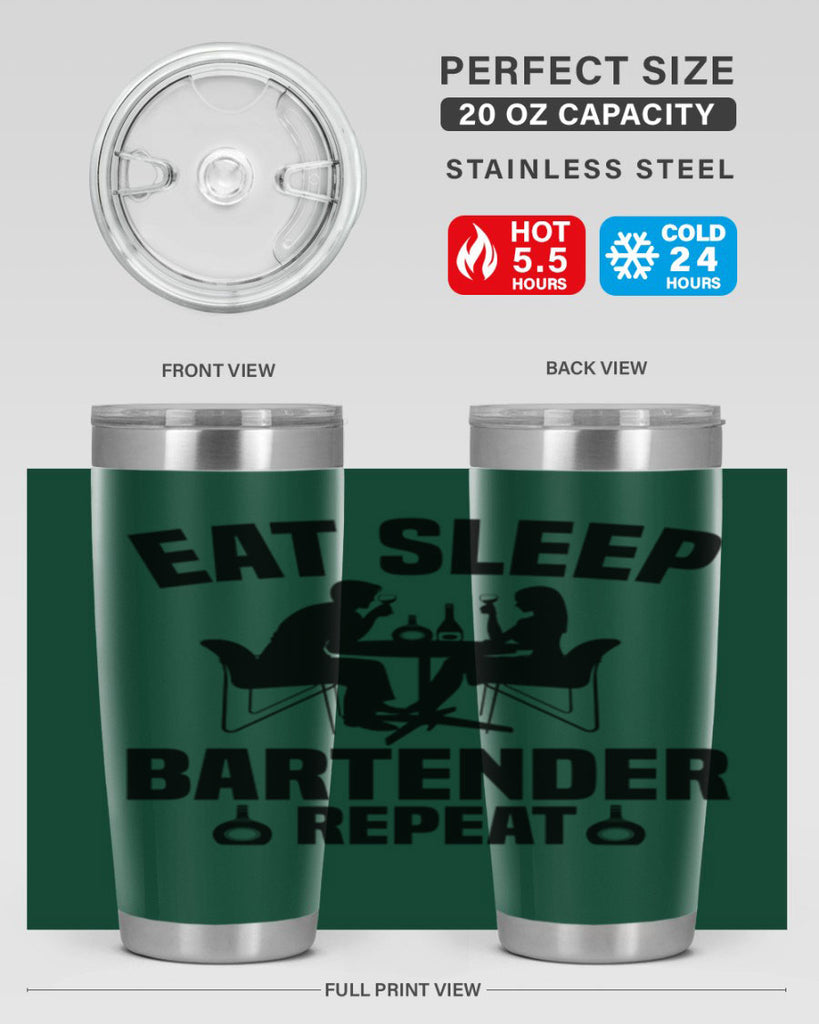 Eat sleep Style 3#- bartender- tumbler