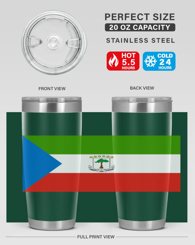 Equatorial Guinea 144#- world flags- Tumbler