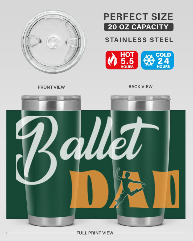 Fitted Dance Dad Ballet SVG Ballet 39#- ballet- Tumbler